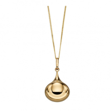 TEAR DROP GOLD PENDANT/CHAIN